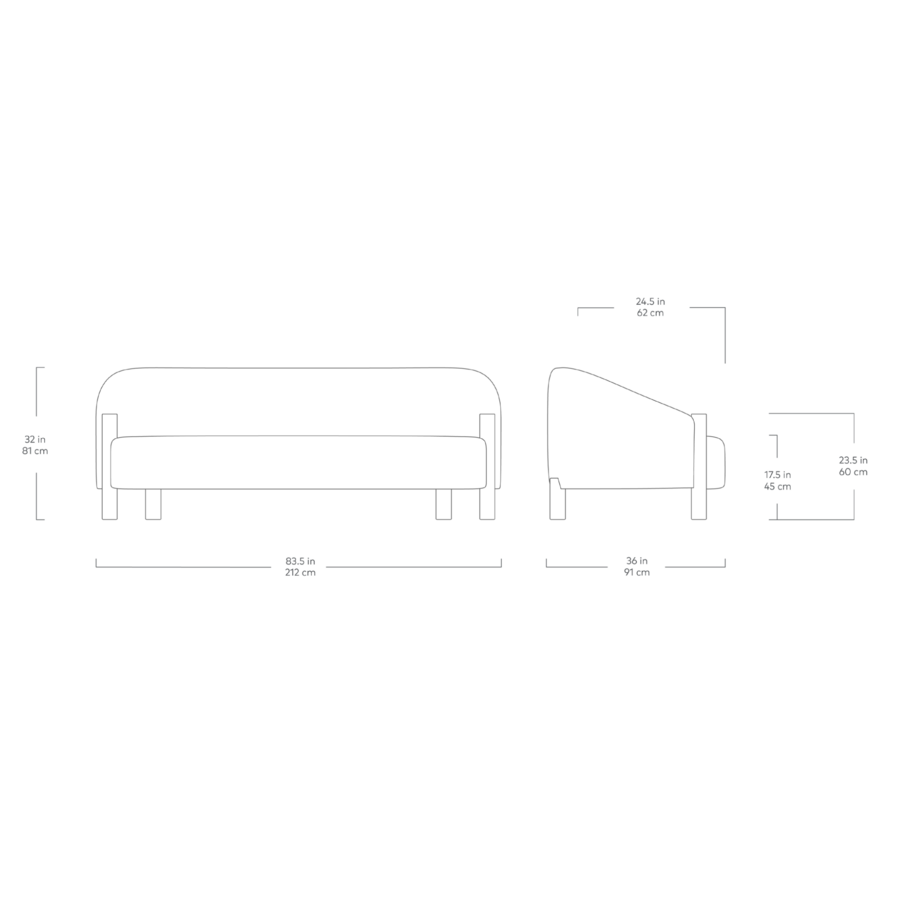 SPADINA SOFA by Gus* Modern