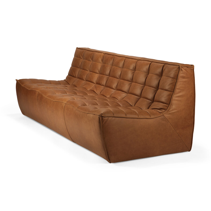 DEMO / N701 leather- 3 seater sofa