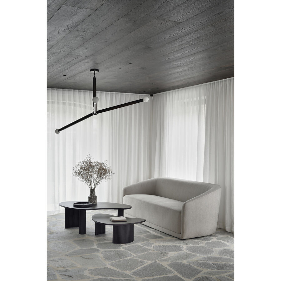 DEMO / BOOMERANG COFFEE TABLE L – Dark Brown Mahogany