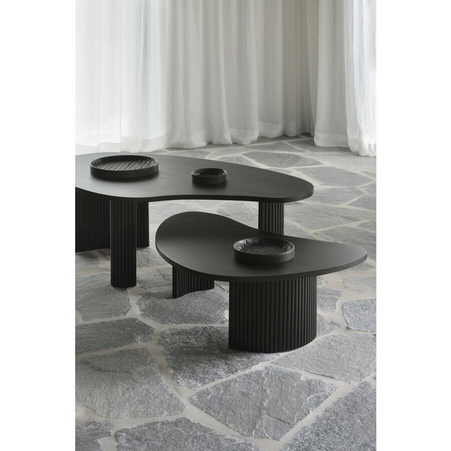 DÉMO / TABLE BASSE BOOMERANG P - Acajou Brun Foncé