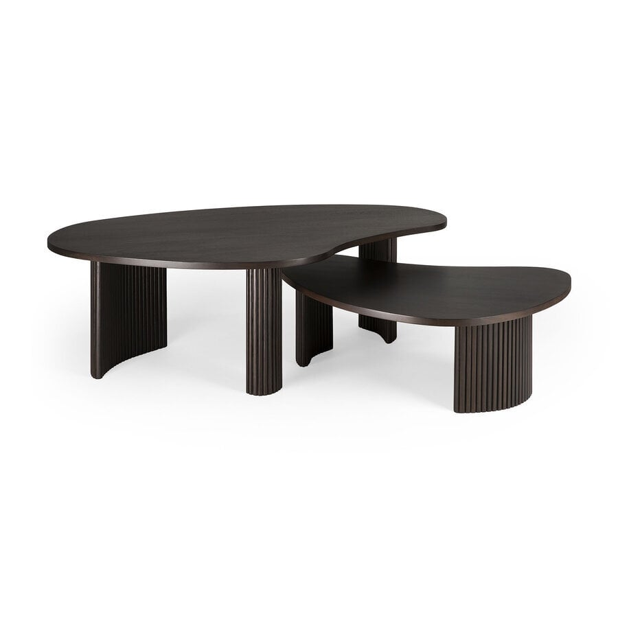 DÉMO / TABLE BASSE BOOMERANG P - Acajou Brun Foncé