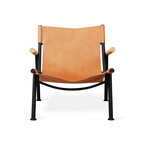 DÉMO / FAUTEUIL WYATT SLING - Cuir Sorrel Havana