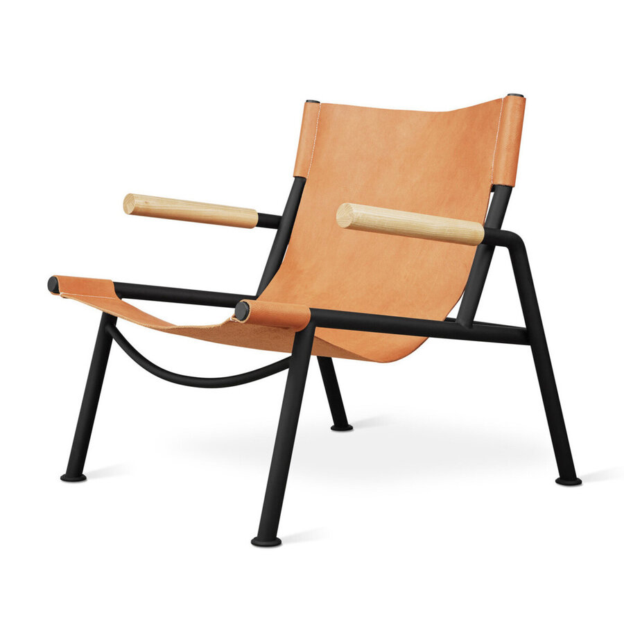 DÉMO / FAUTEUIL WYATT SLING - Cuir Sorrel Havana