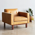 DEMO / EMBASSY ARMCHAIR – Canyon Whiskey Leather