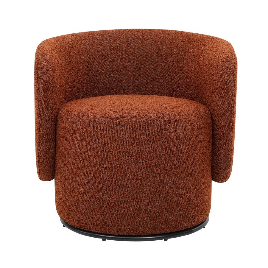 DÉMO / FAUTEUIL PIVOTANT BIARRITZ - Bouclé Rust