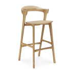 TABOURET BAR BOK - VARNISHED OAK