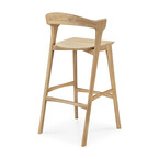 TABOURET BAR BOK - VARNISHED OAK