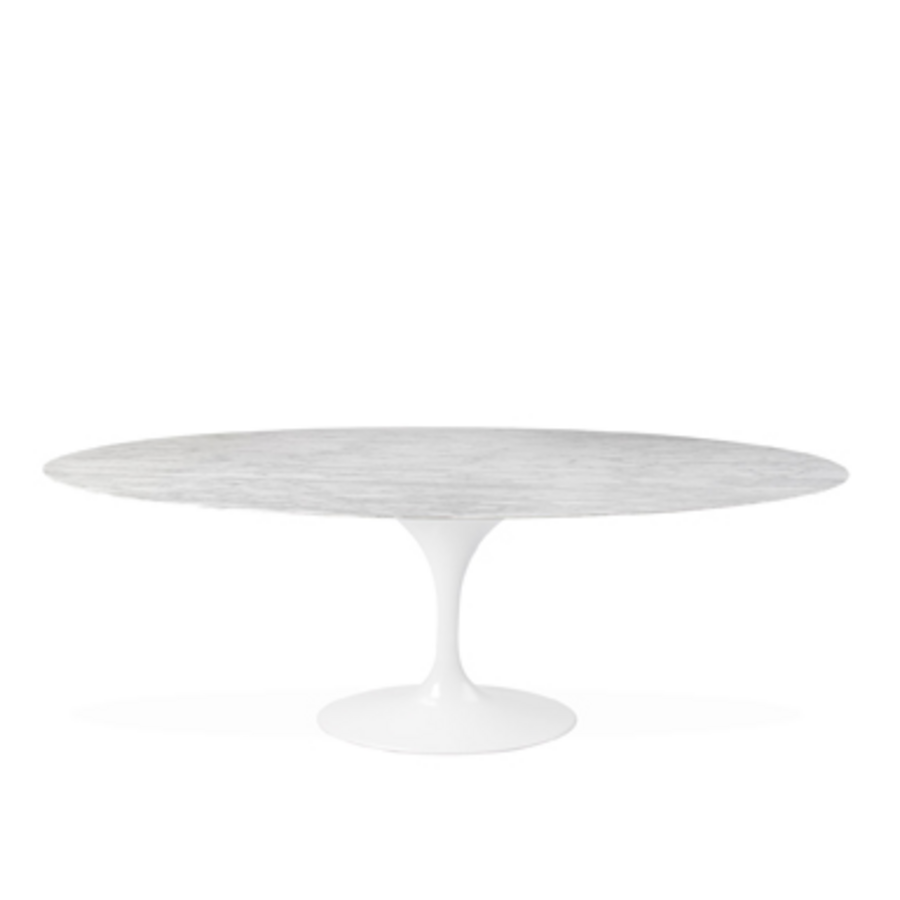TABLE À DINER TRUMPET OVAL EN MARBRE 59" x 36"