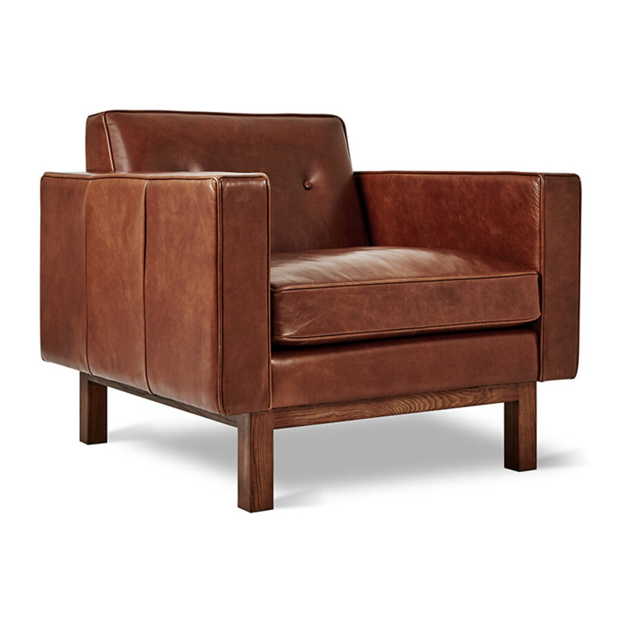 Fauteuil de cuir Embassy par Gus* Modern