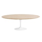 TRUMPET DINING TABLE OVAL & NATURAL 67'' x 43''