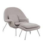FAUTEUIL NEST + OTTOMAN  AVEC TISSU