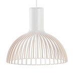 LAMPE SUSPENDUE FLUTE B BLANCHE - INTÉRIEUR NATUREL/EXTÉRIEUR BLANC