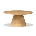 TABLE À CAFÉ TOWER RONDE 36'' CHÊNE BLANC NATUREL