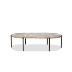 VELODROME COFFEE TABLE MARBLE AND REMOCABLE TRAY
