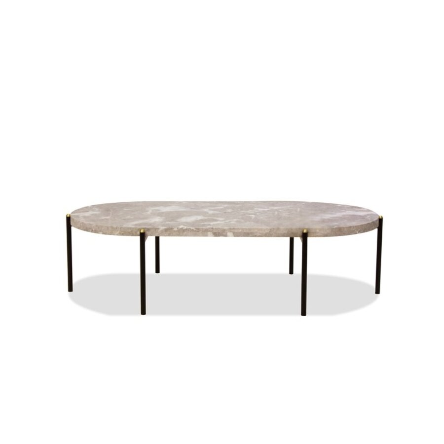 VELODROME COFFEE TABLE MARBLE AND REMOCABLE TRAY