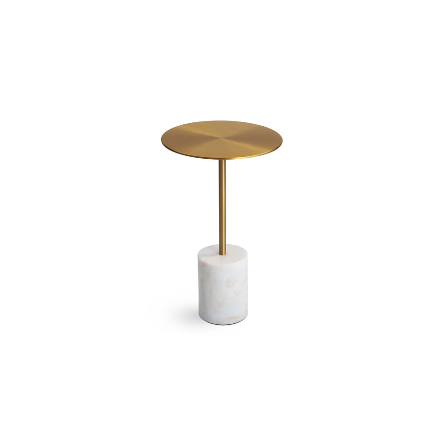 TABLE D'APPOINT CIRCULO LAITON ANTIQUE PETITE