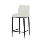 CELINE COUNTER STOOL SYNTHETIC LEATHER WHITE