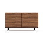 ARMOIRE MUNRO 6 TIROIRS NOYER par Gus* Modern