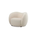 FAUTEUIL DUNE CRÈME PIVOTANT ET FIXE