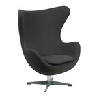 FAUTEUIL PIVOTANT LESLEY GRIS