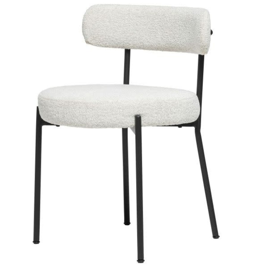 CHAISE MOLLY BOUCLE BLANC