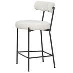 MOLLY COUNTER STOOL BOUCLE WHITE