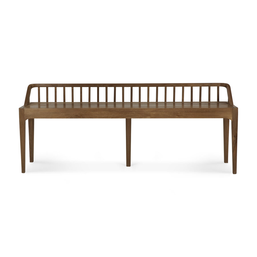 SPINDLE BENCH 59'' - RECLAIMED TEAK by Ethnicraft