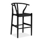 TABOURET COMPTOIR ORIENT NOIR