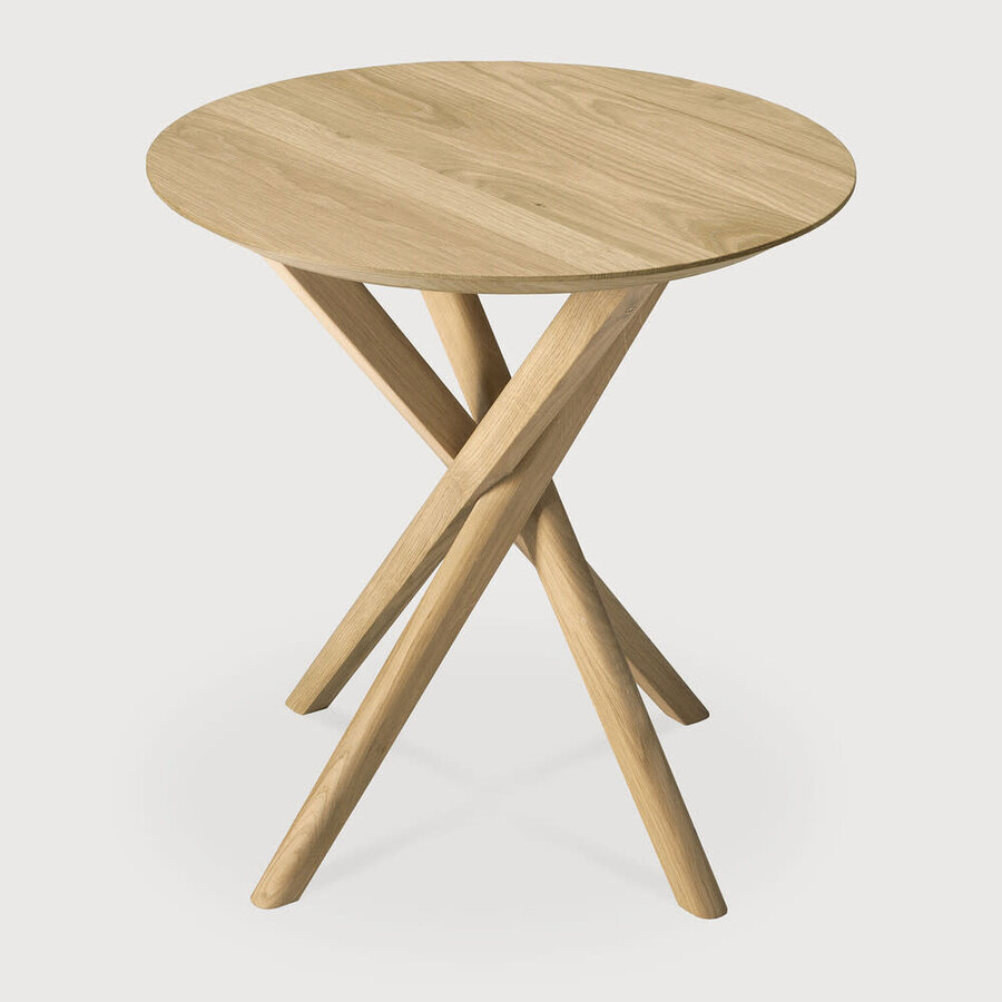 TABLE D'APPOINT MIKADO - CHÊNE - RONDE par Ethnicraft