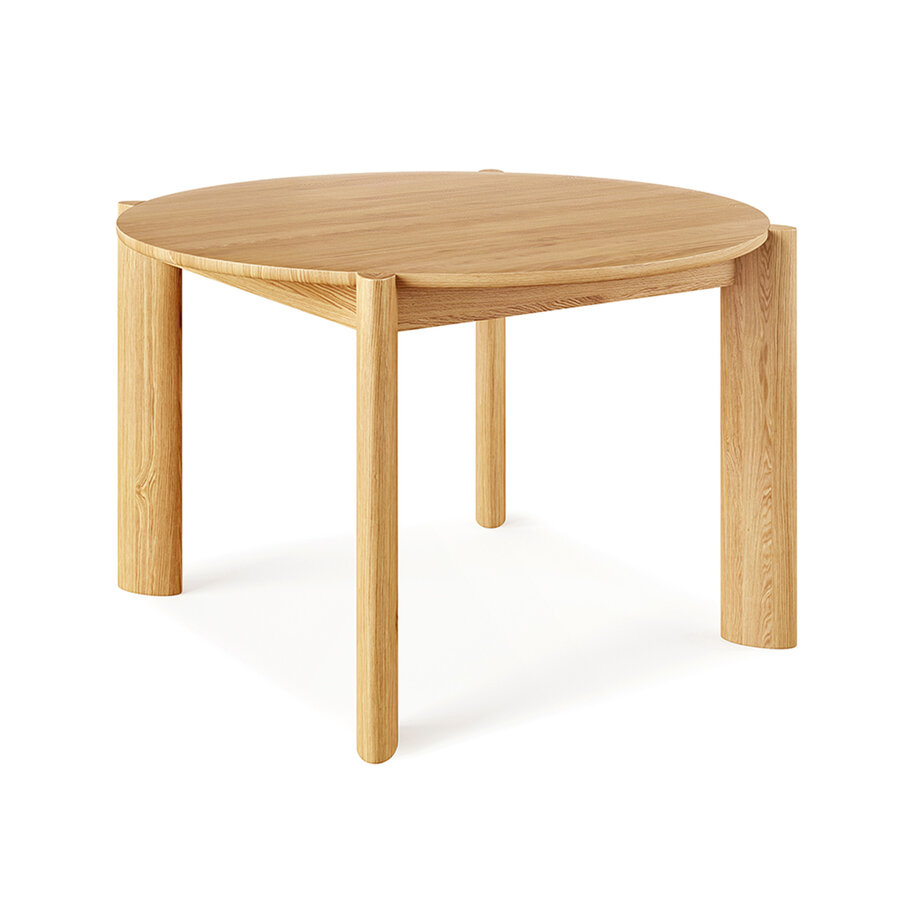 TABLE À DÎNER BANCROFT - CHÊNE BLANC - RONDE 47'' par Gus* Modern