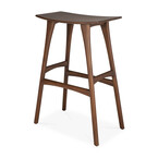 TABOURET BAR OSSO - TECK BRUN par Ethnicraft