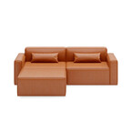 Bi-sectionnel Mix cuir végane 3-pc par Gus* Modern