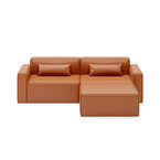 Bi-sectionnel Mix cuir végane 3-pc par Gus* Modern