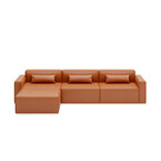 Mix bi-sectional vegan leather 4-pc by Gus* Modern