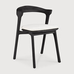 BOK OUTDOOR DINING CHAIR - VARNISHED TEAK - BLACK by Ethnicraft