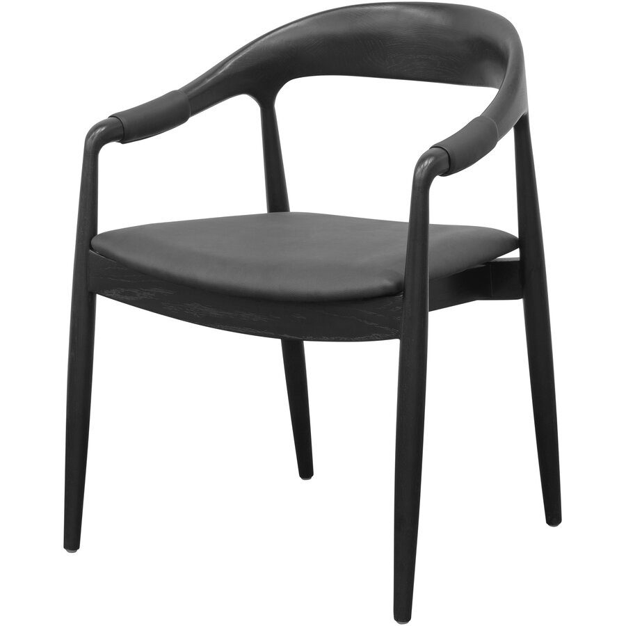 CHAISE KISCO - CHÊNE VERNI - NOIR