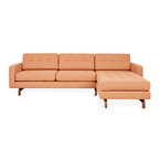 Bi-sectionnel Jane 2 et base noyer par Gus* Modern