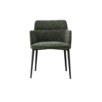 WILLIAMSBURG CHAIR GREEN / BLACK METAL BASE