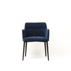 WILLIAMSBURG CHAIR NAVYU BLUE / BLACK METAL BASE