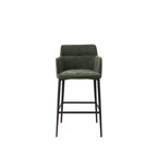 TABOURET COMPTOIR WILLIAMSBURG TISSU VERT