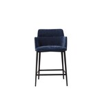 TABOURET COMPTOIR WILLIAMSBURG TISSU BLEU