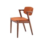 CHAISE BRERA TISSU ORANGE
