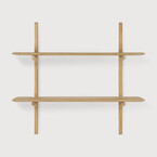 PI WALL SHELF - 2 SHELVES by Ethnicraft