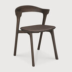 BOK CHAIR - VARNISHED OAK - BROWN - WARM BROWN FABRIC by Ethnicraft