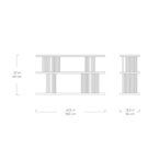 ALBION 3-TIER SHELF