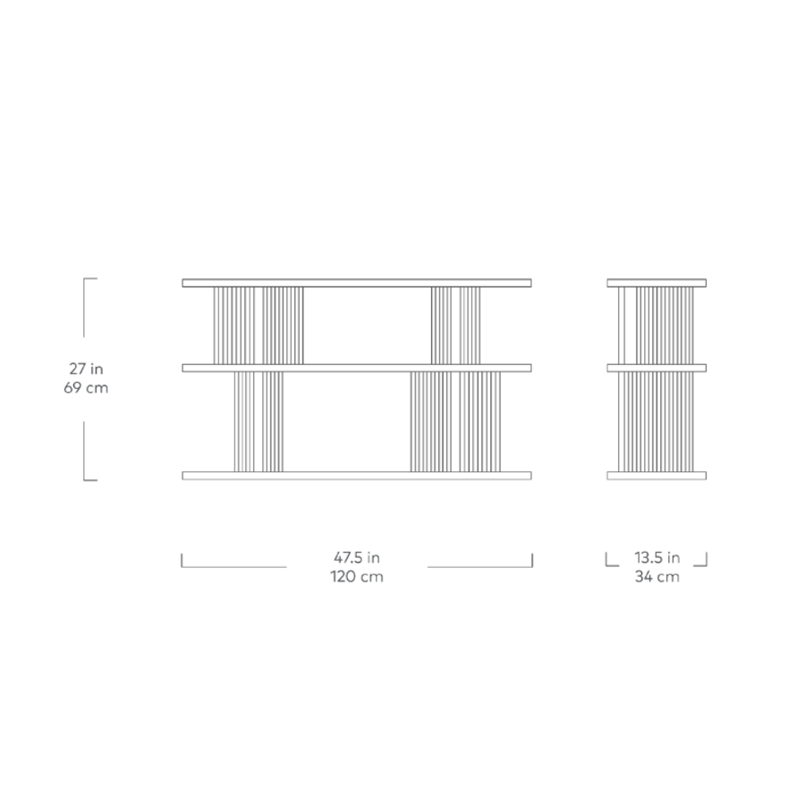 ALBION 3-TIER SHELF