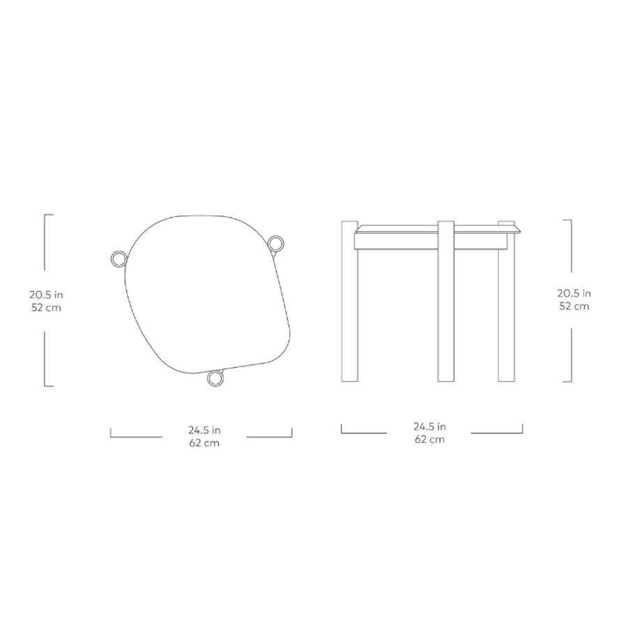 MONARCH SIDE TABLE by Gus* Modern