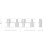 ALBION 3-3-TIER SHELF