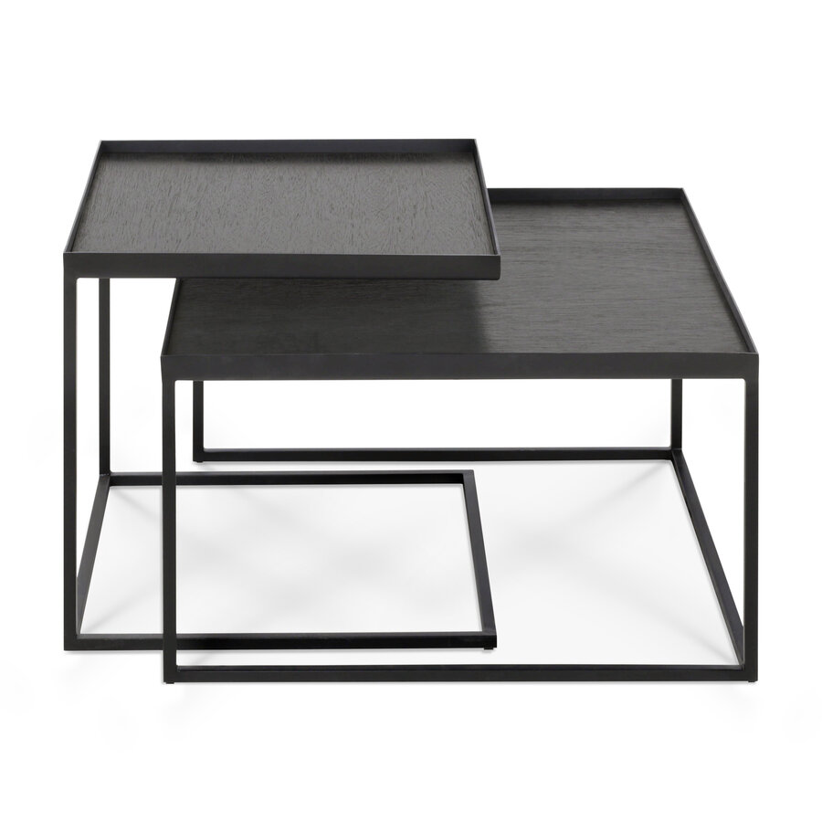 TABLES À CAFÉ TRAY CARRÉES - ENSEMBLE DE 2