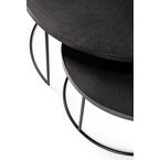 ENSEMBLE DE TABLES À CAFÉ TRAY RONDES - LARGE ET EXTRA LARGE